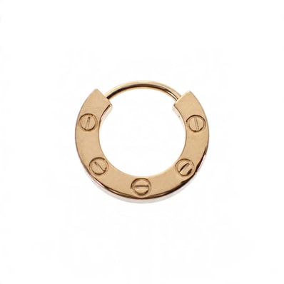 カルティエ CARTIER LOVE シングル 片耳 オンライン限定 フープ B8301423 ピアス K18イエローゴールド レディース【中古】【Aランク】