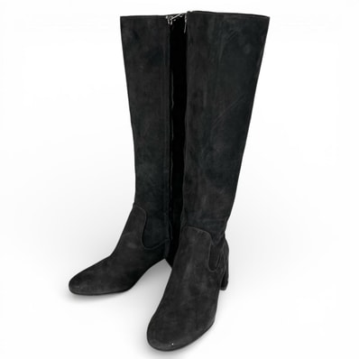 未使用品 コーチ ロングブーツ TONI SDE BOOT ブラック レディース 6.5 FG2912