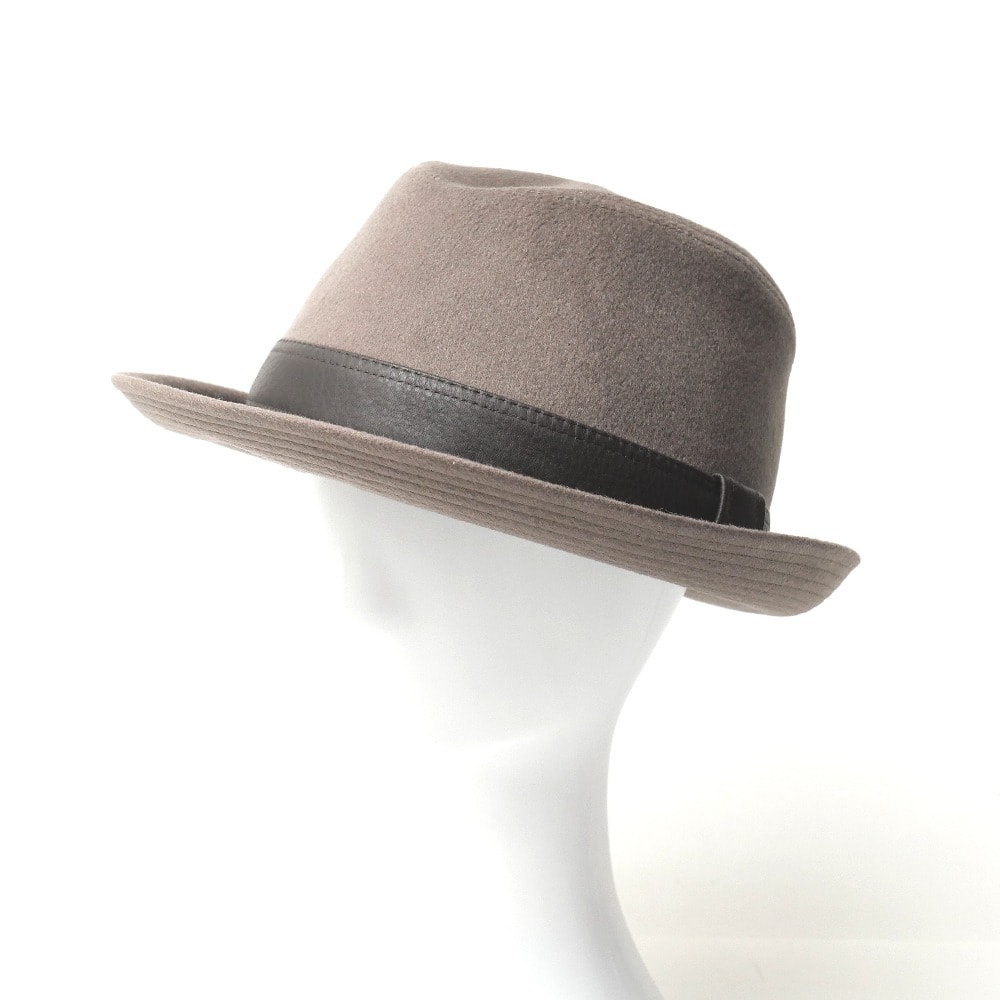 A (未使用に近い)】□美品□HERMES エルメス ハット サイズ60 鹿革