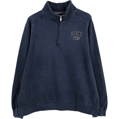 古着 00年代 ナイキ NIKE ハーフジップスウェットシャツ トレーナー メンズXL相当/eaa624364
