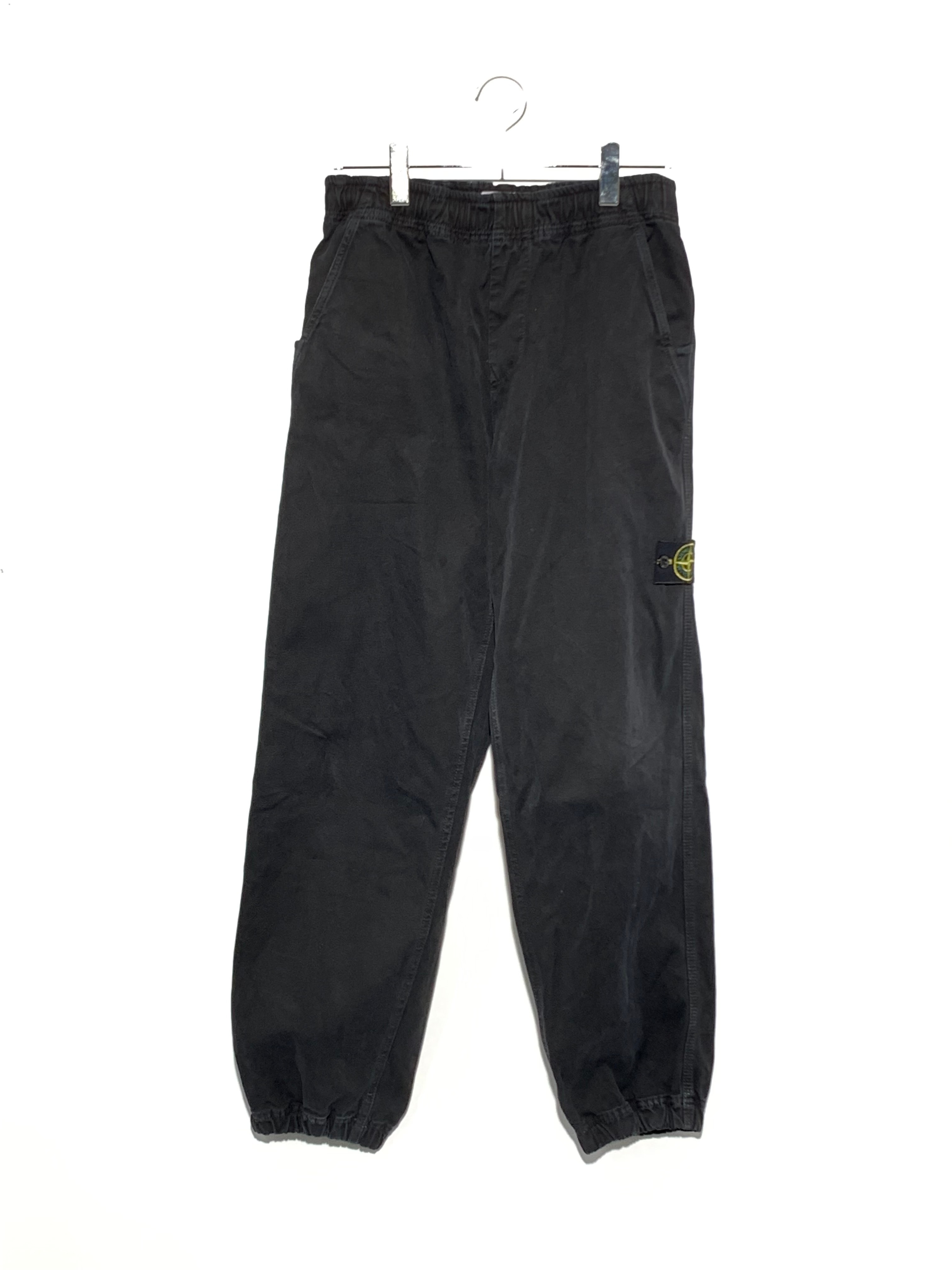 STONE ISLAND ORGANIC PANAMA COTTON 'OLD' EFFECT Black