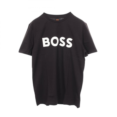 ボス BOSS ロゴ 半袖Tシャツ 衣料品 トップス コットン メンズ ブラック系 50481923001M 【新品】