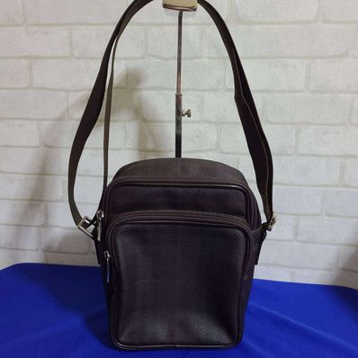 BURBERRY バーバリー PVC×レザー ショルダーバッグ