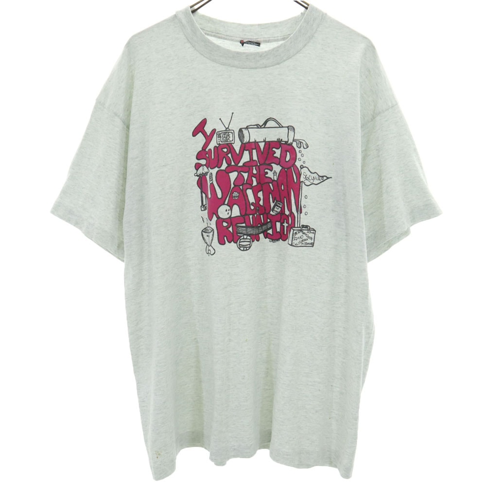 FRUIT OF THE LOOM フルーツオブザルーム 90s USA製 オールド 半袖 シングルステッチ Tシャツ XL グレー