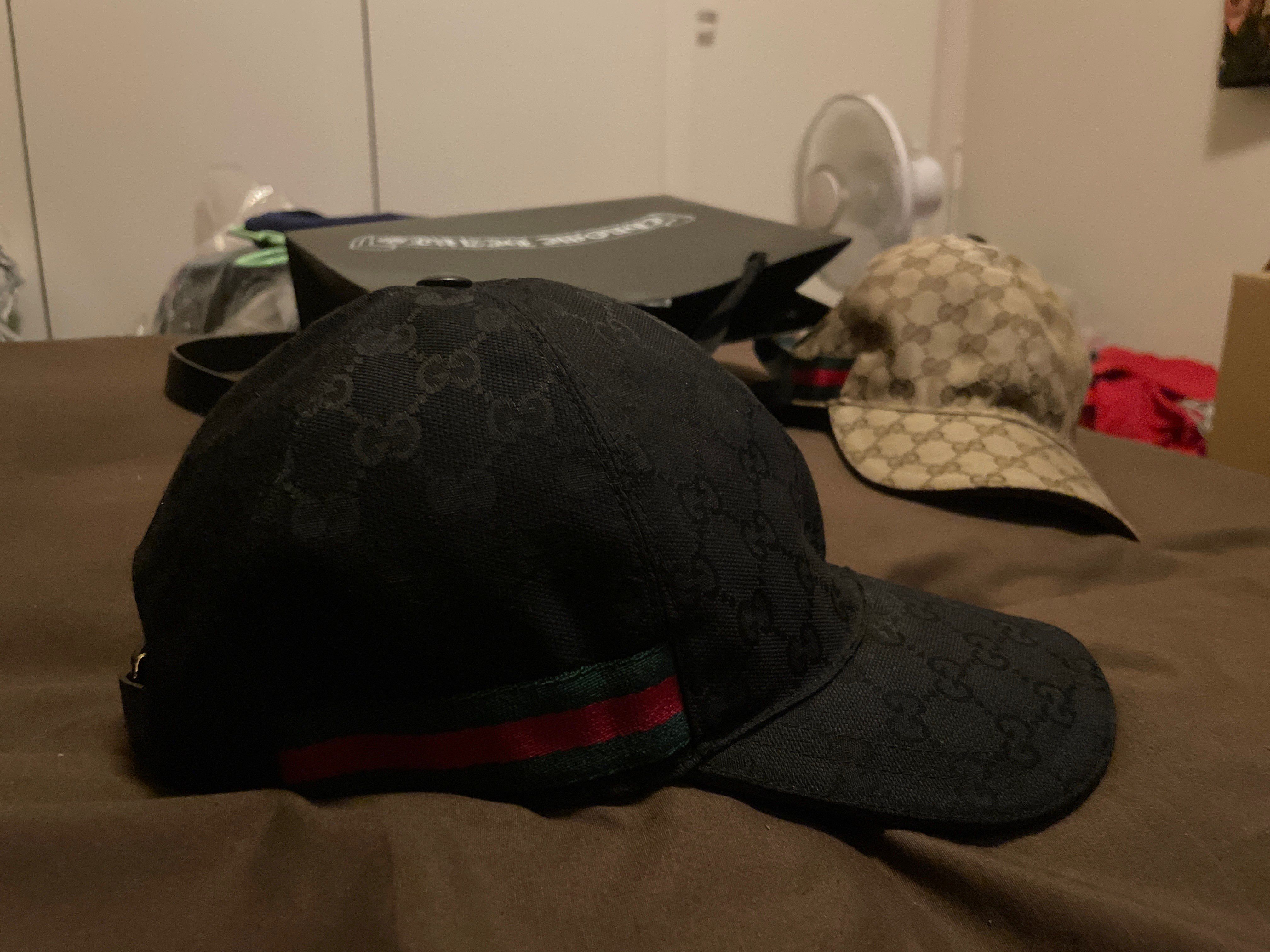 GUCCI Original GG Canvas Baseball Cap "Black"