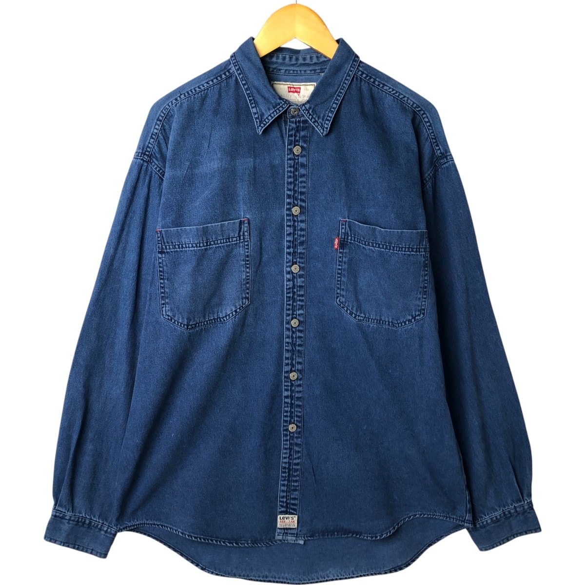古着 リーバイス Levi's 長袖 デニムシャツ メンズL相当 ヴィンテージ/eaa531045