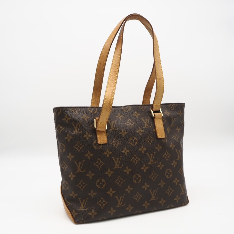LOUIS VUITTON ルイ・ヴィトン モノグラム カバピアノ M51148 ハンドバッグ ブラウン ベージュ コーティングキャンバス レザー レディース