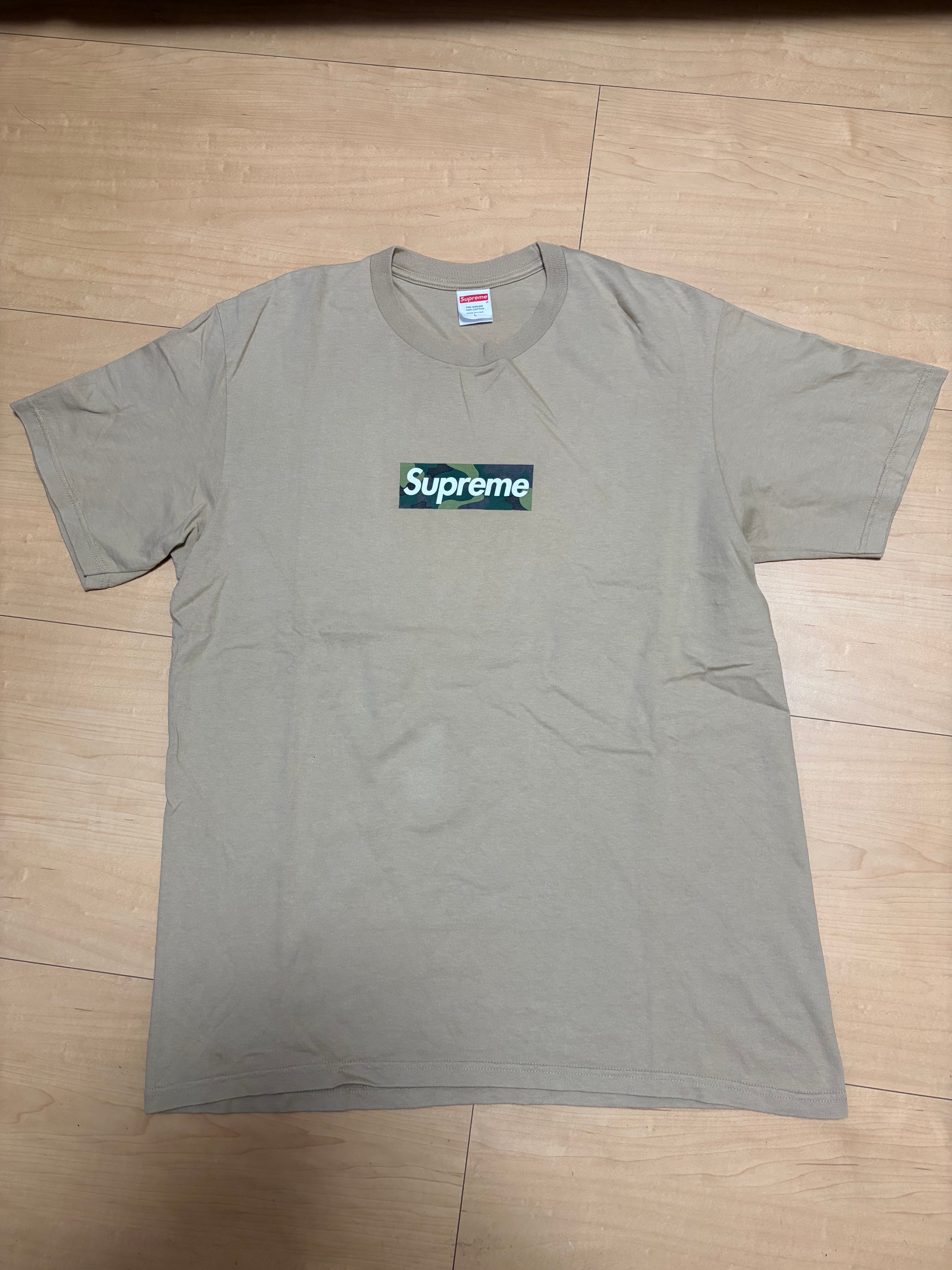 シュプリーム ボックス ロゴ Tシャツ "カーキ" (23FW)