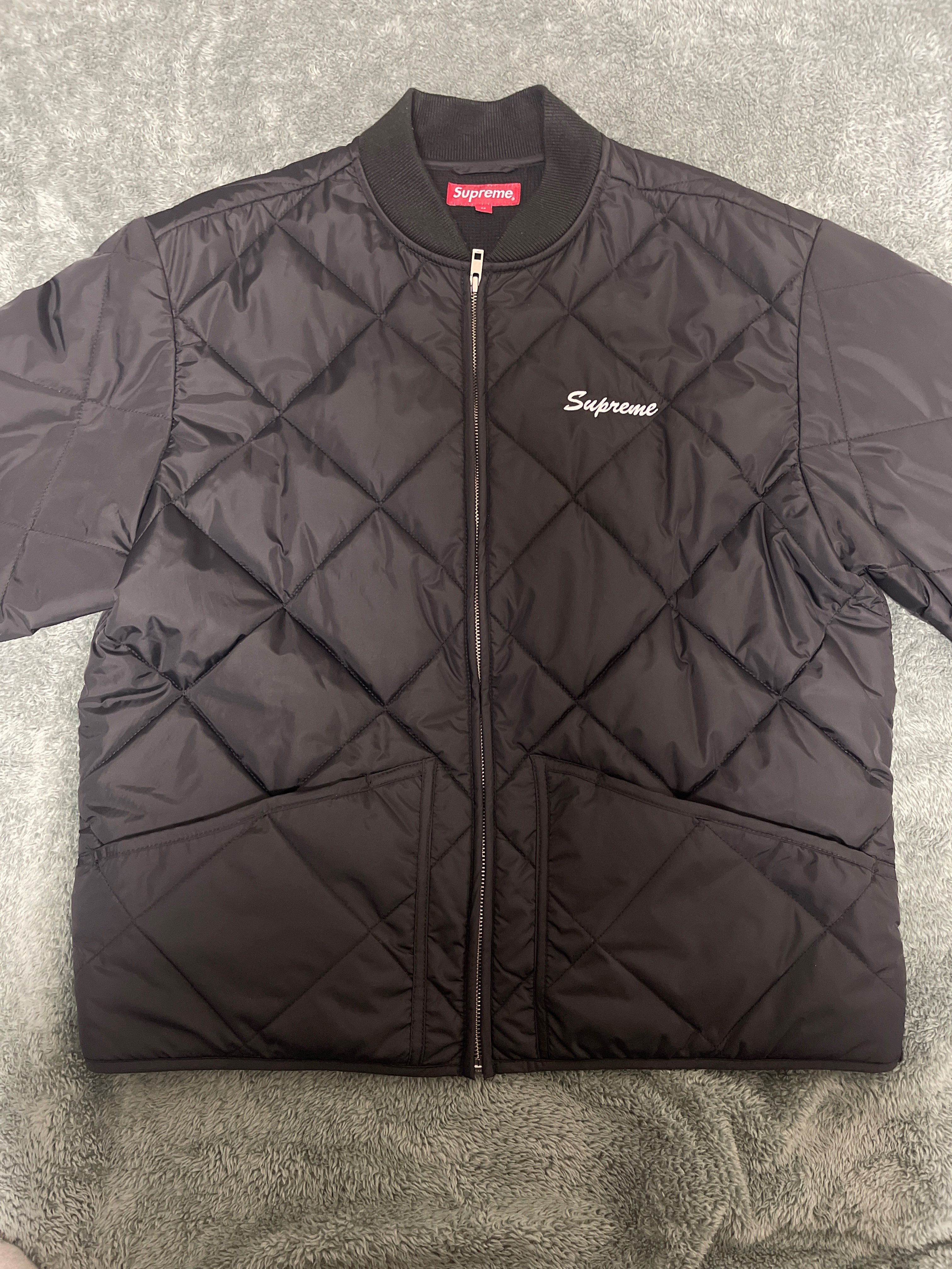 Supreme Quit Your Job Quilted Work Jacket 