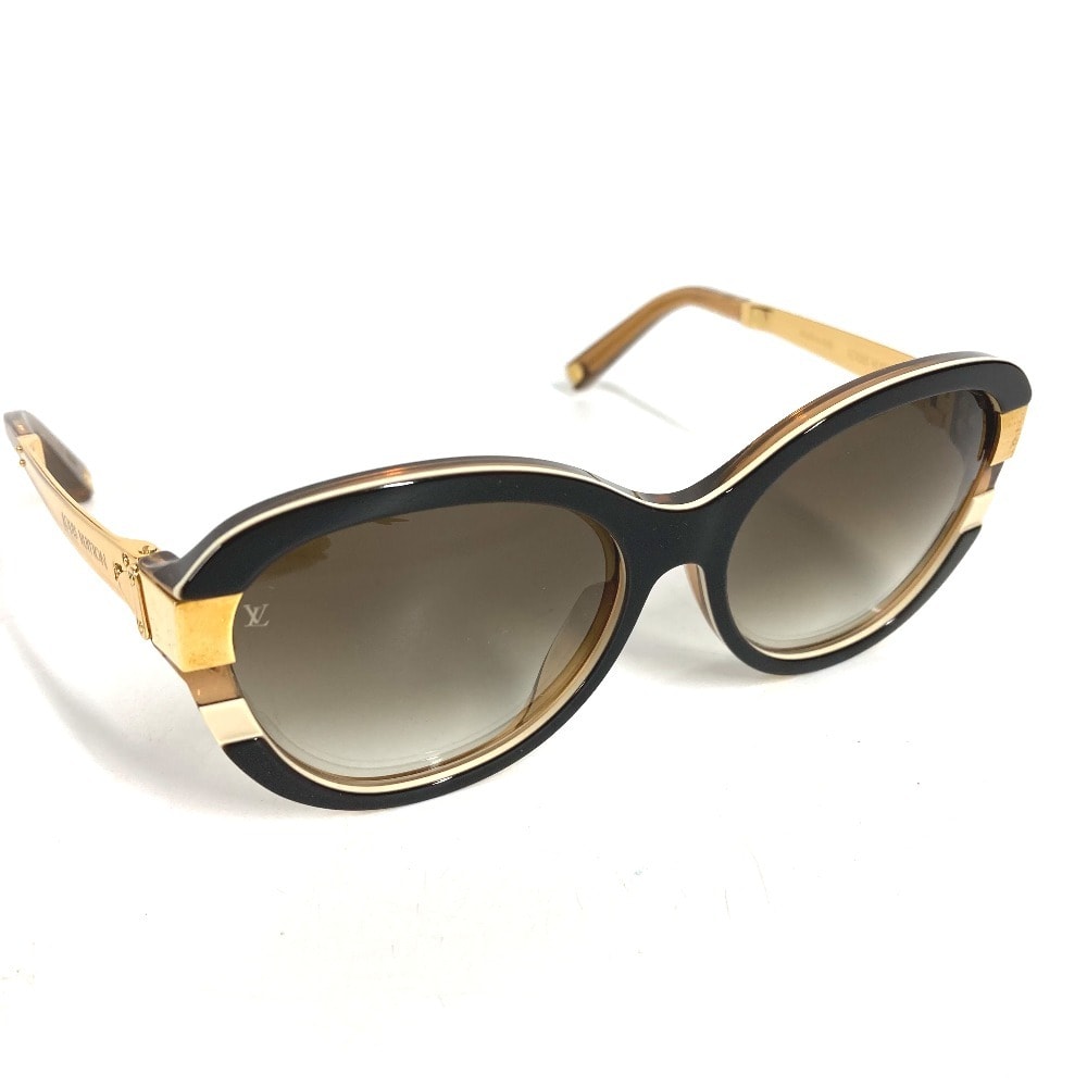 ルイヴィトン LOUIS VUITTON プティ スプソン キャットアイ Z0487E めがね メガネ アイウェア 眼鏡 サングラス メタル ゴールド