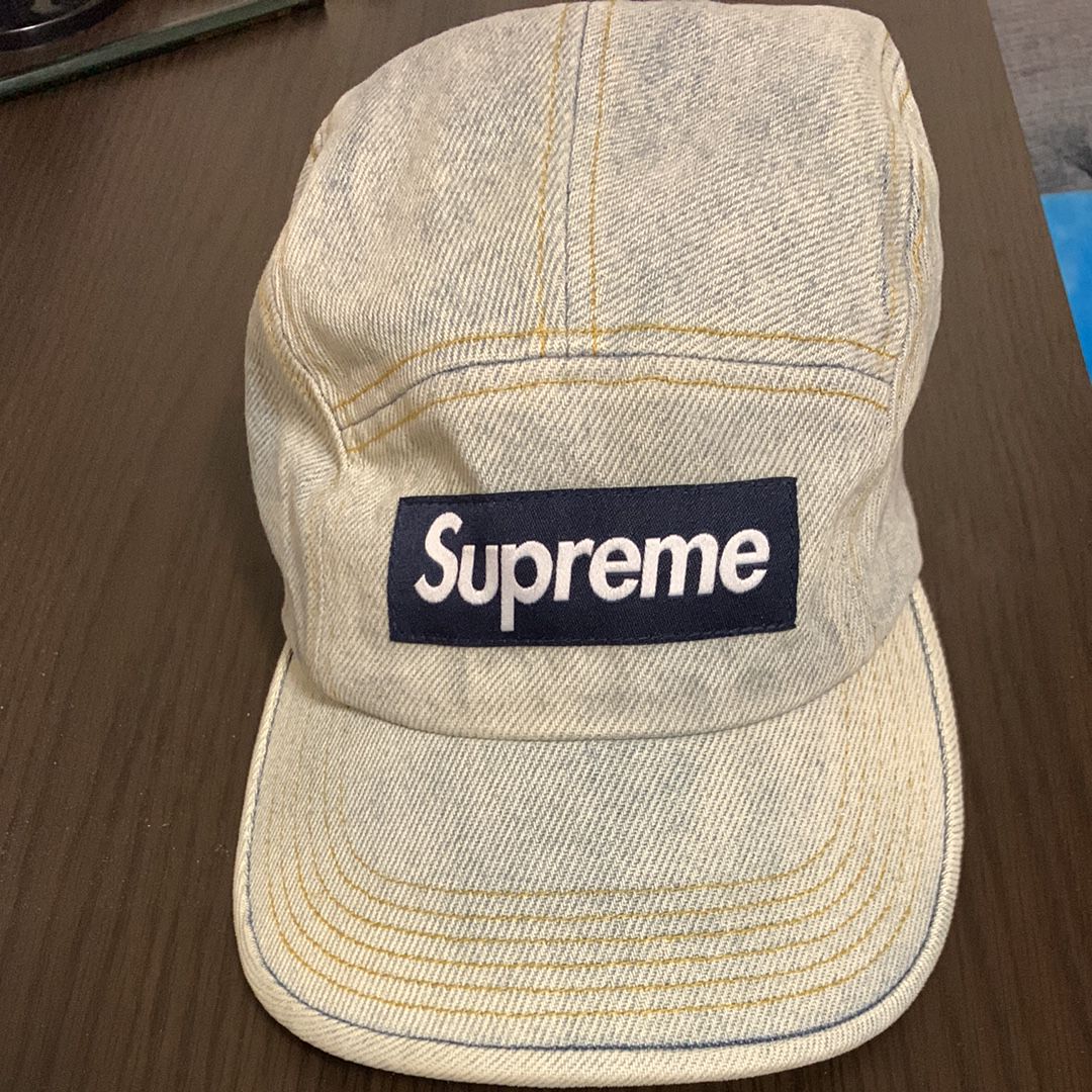 Supreme Denim Camp Cap "Dirty Indigo" (23SS)