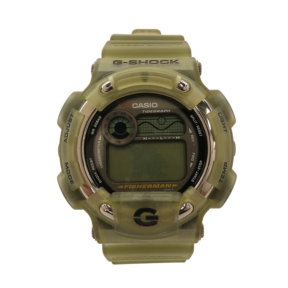 G-SHOCK ジーショック 時計 DW-8600 FISHERMAN MEN IN SMOKE フィッシャーマン メンインスモーク デジタル 腕時計 カーキ系【中古】