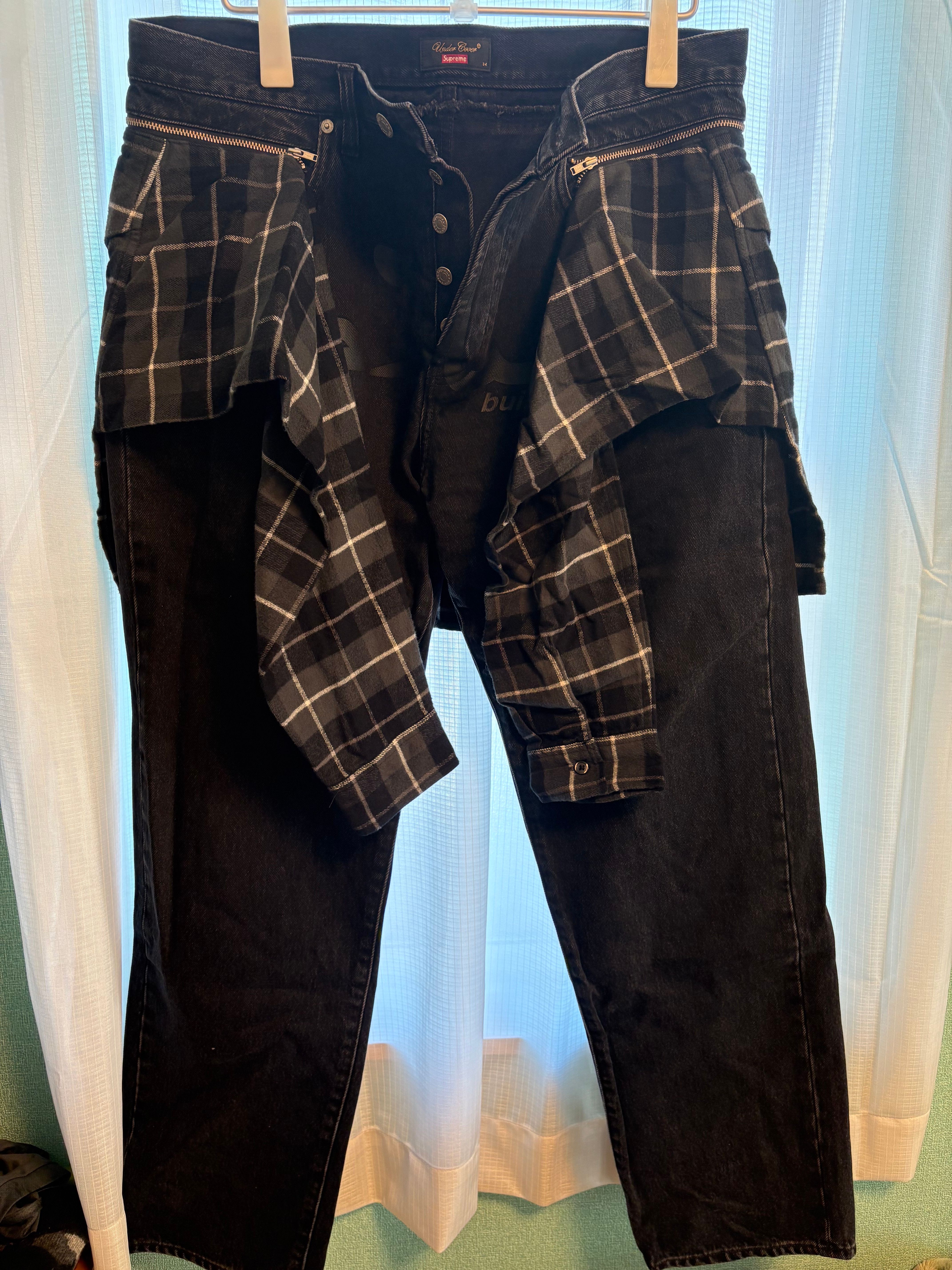 Supreme / Undercover Layered Jean "Washed Black"