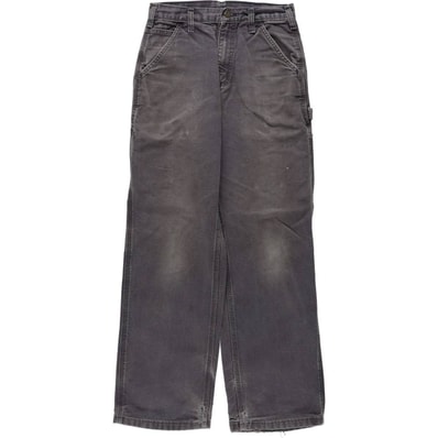 古着 カーハート Carhartt B11 PTB Dungaree Fit ダック ペインターパンツ レディースL(w28)相当/eaa678236