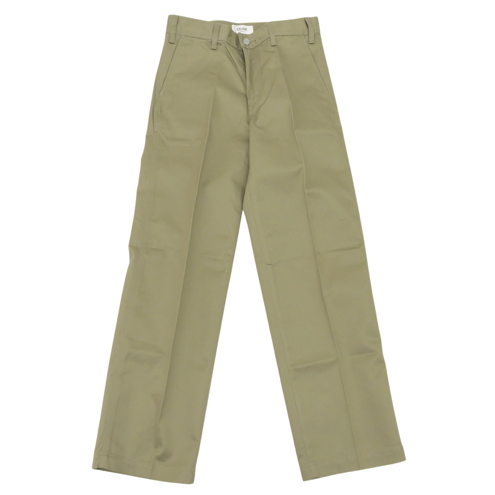 極美品 セリーヌ チノパンツ ベージュ レディース 25 AP157241