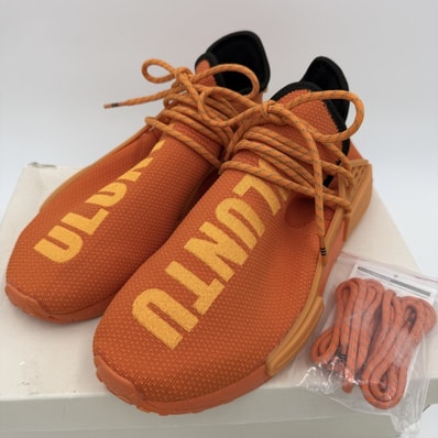 adidas Originals(アディダスオリジナルス)Pharrell Williams Hu NMD メンズスニーカー 28cm オレンジ GY0095