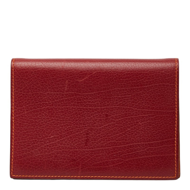 エルメス アジェンダGM 手帳カバー レッド レザー レディース HERMES 【中古】