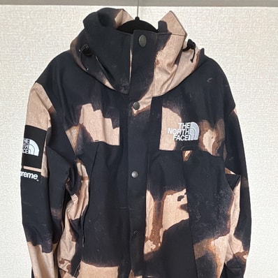 Supreme x The North Face Bleached Denim Print Mountain Jacket "Black"