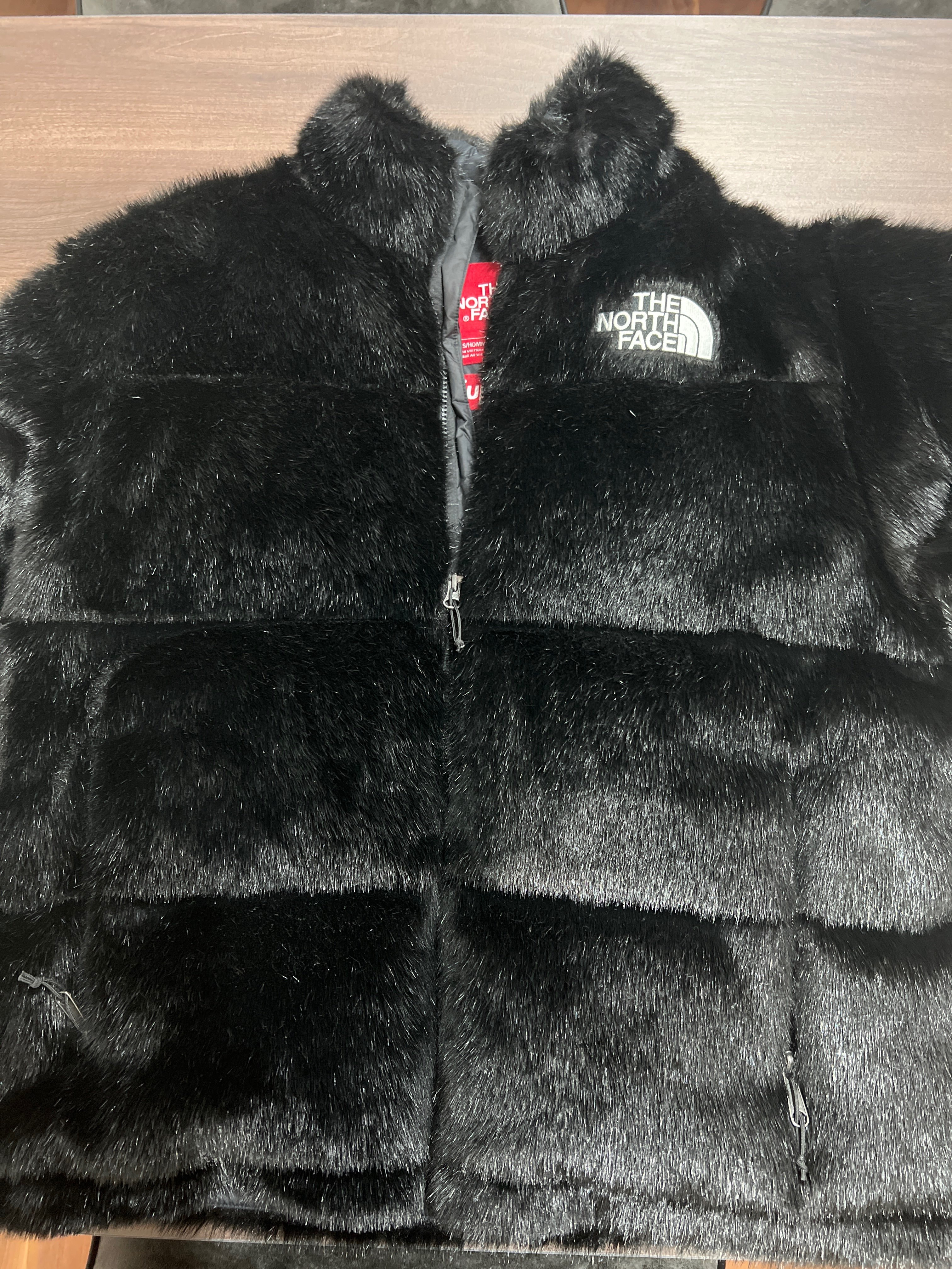 Supreme x The North Face Faux Fur Nuptse Jacket "Black"