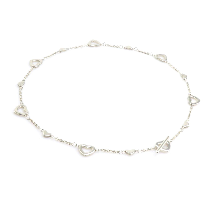 ティファニー TIFFANY&Co. ネックレス ハート リンク ラリアット ネックレス シルバー925 シルバー レディース【中古】 h32280k