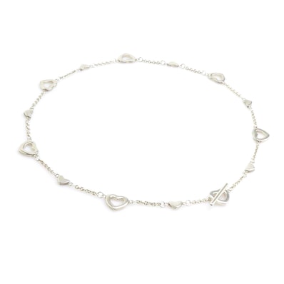 ティファニー TIFFANY&Co. ネックレス ハート リンク ラリアット ネックレス シルバー925 シルバー レディース【中古】 h32280k