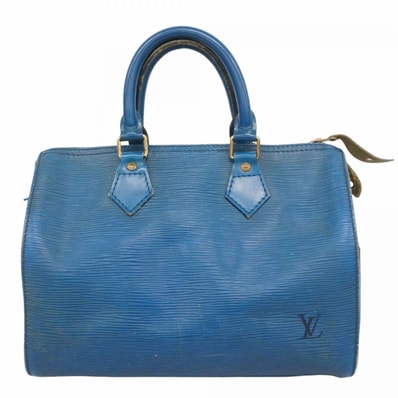 【6dd4048】ルイヴィトン ハンドバッグ エピ スピーディ25 M43015 トレドブルー【中古】レディース