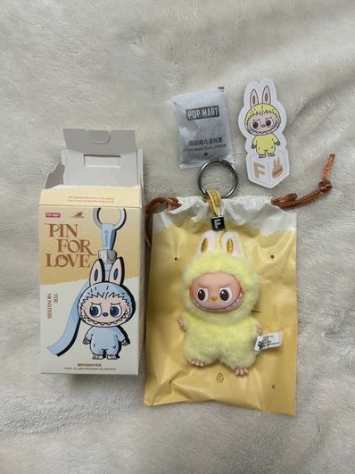 POP MART THE MONSTERS (LABUBU) Pin for Love Series-Vinyl Plush Pendant (A-M) F