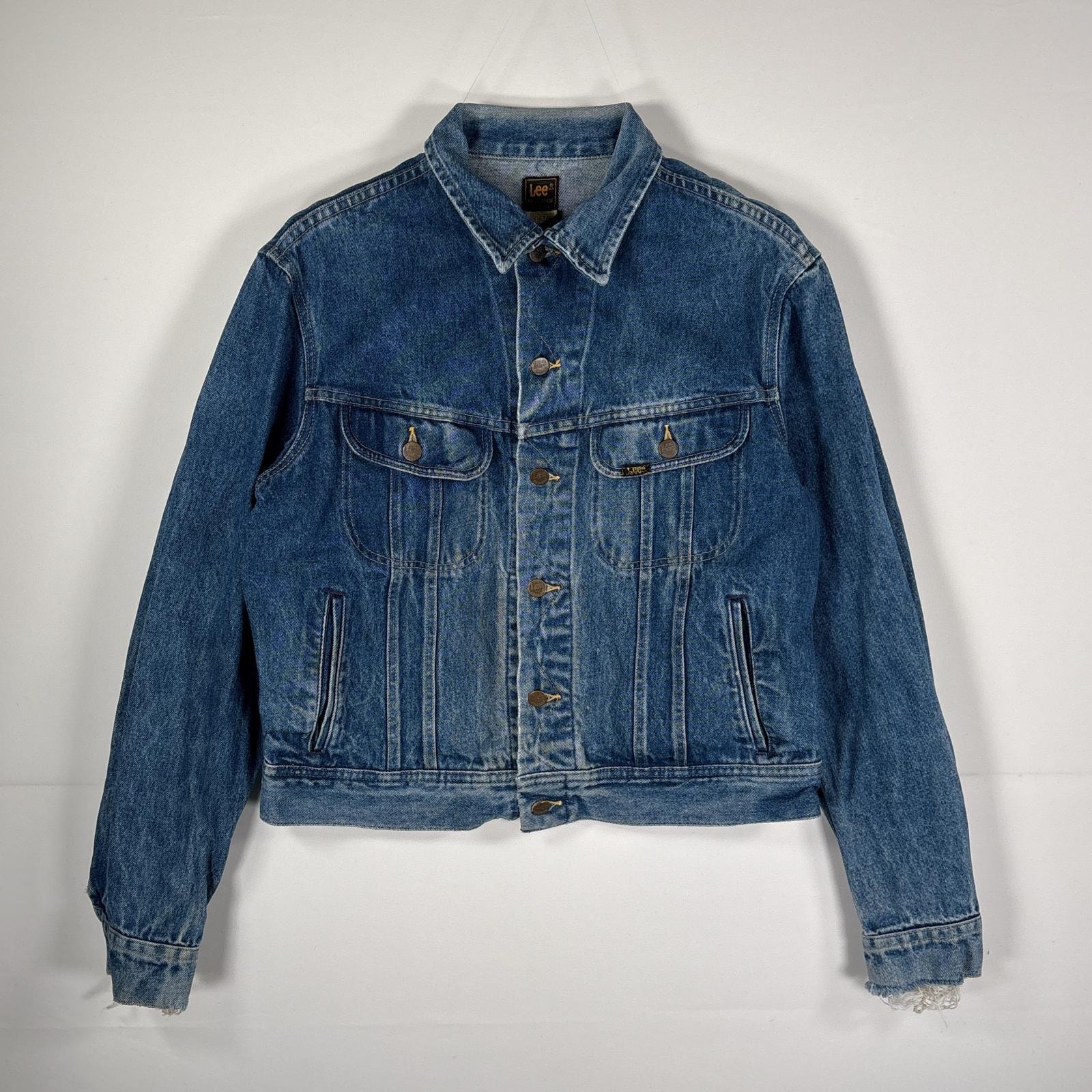 古着 80's/80年代 ヴィンテージ リー Lee USA製 デニム デニムジャケット Gジャン ブルーデニム 46L  ブルー系 メンズ