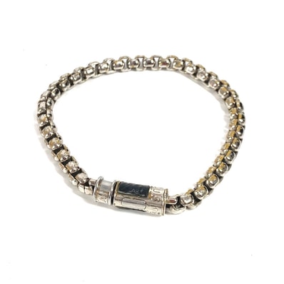 ルイヴィトン LOUIS VUITTON ブレスレットチェーン M63107 モノグラムエクリプス アクセサリー バングル ブレスレット メタル ブラック