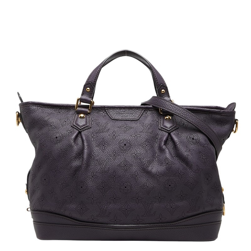 ルイ ヴィトン モノグラム マヒナ ステラPM ハンドバッグ ショルダーバッグ 2WAY M93983 パープル レザー レディース LOUIS VUITTON 【中古】