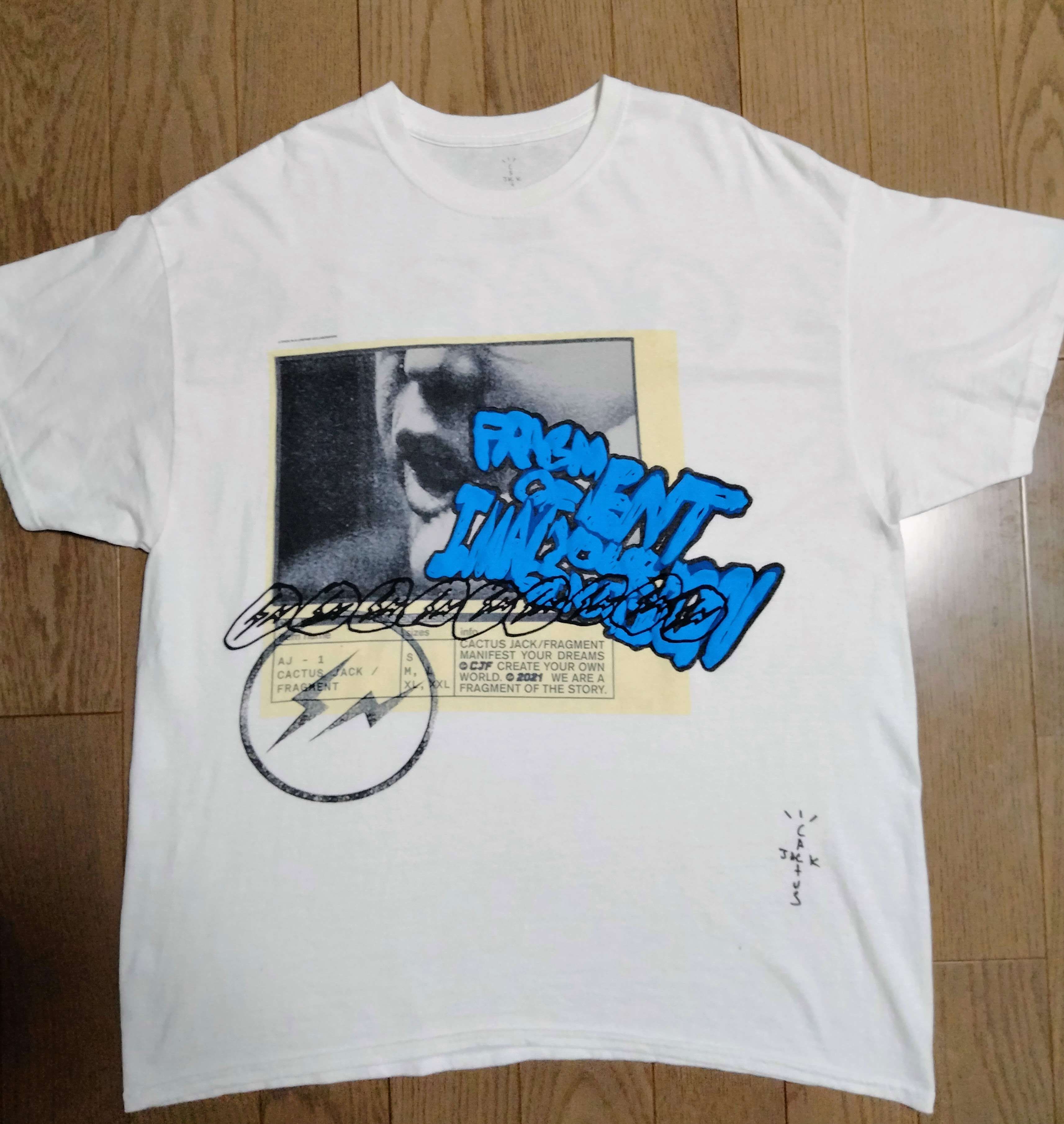 Travis Scott Cactus Jack For Fragment Manifest Tee "White"