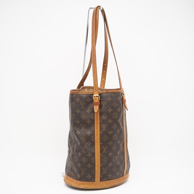 LOUIS VUITTON ルイ・ヴィトン モノグラム バケットGM M42236 ハンドバッグ ブラウン コーティングキャンバス レディース