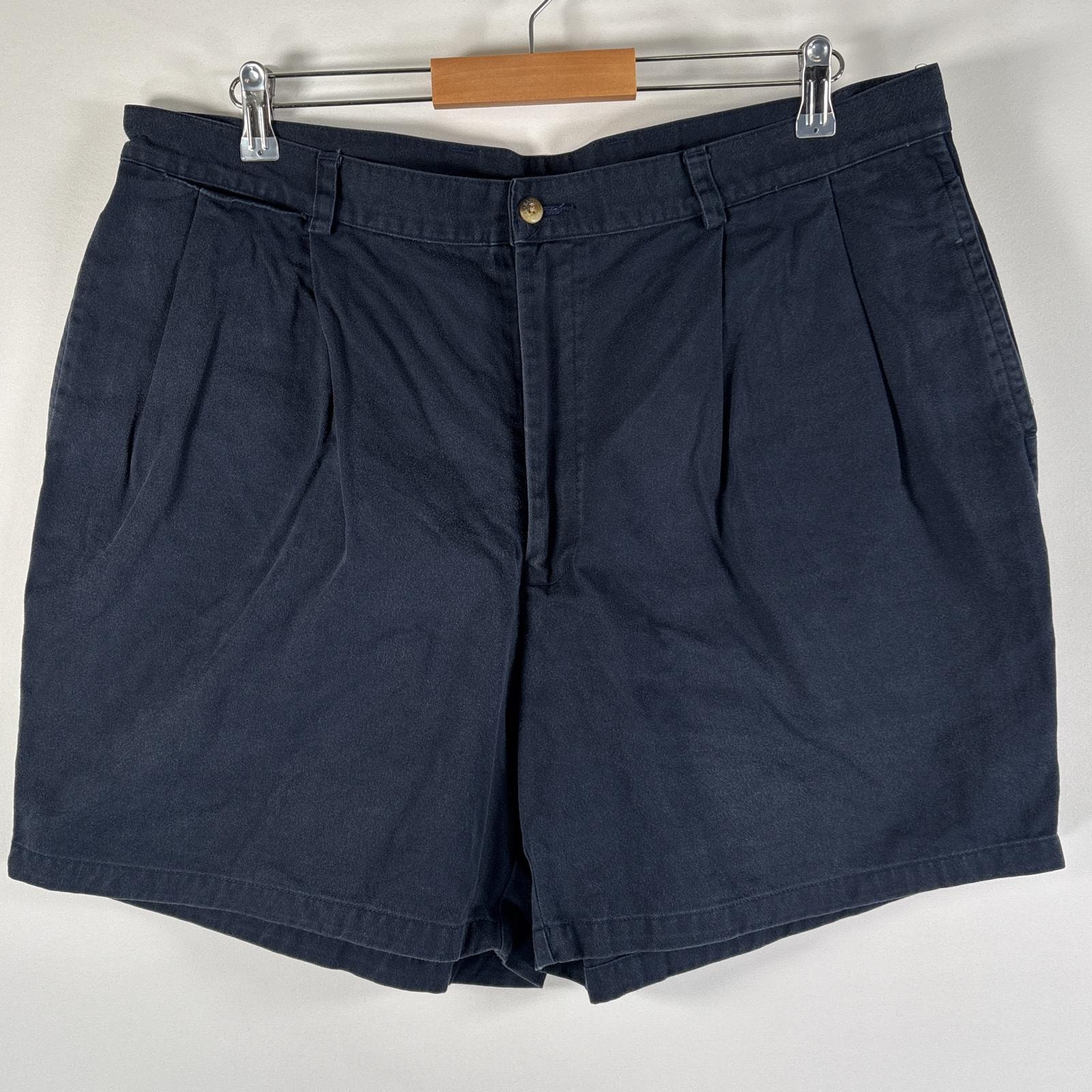 古着 90's/90年代 ノーティカ NAUTICA ショートパンツ 大きいサイズ チノショーツ チノパン ハーフパンツ w40  ネイビー メンズ