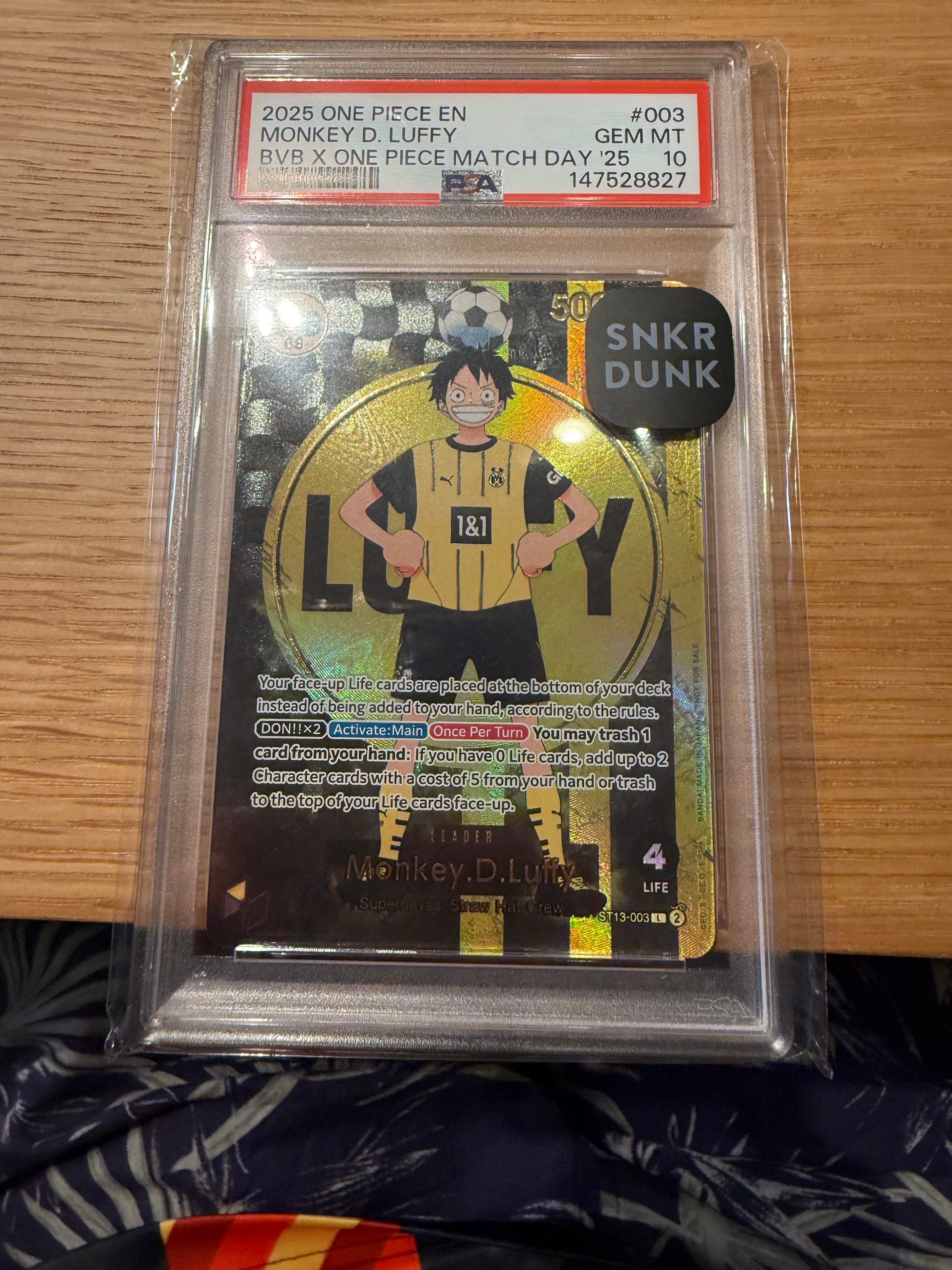 モンキー・D・ルフィ L [ST13-003]【英語版】(プロモーションカード「ボルシアドルトムント × ONE PIECE マッチデー 2025」)
