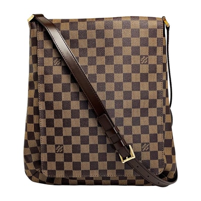 ☆☆LOUIS VUITTON ルイヴィトン ダミエ ミュゼット N51302 ブラウン ショルダーバッグ レディース ゴールド金具 布袋有