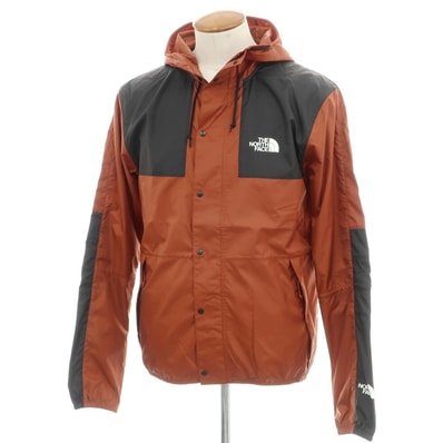 【中古】ザノースフェイス THE NORTH FACE SEASONAL MOUNTAIN JACKET ポリエステル マウンテンパーカー テラコッタxブラック【サイズM】【メンズ】
