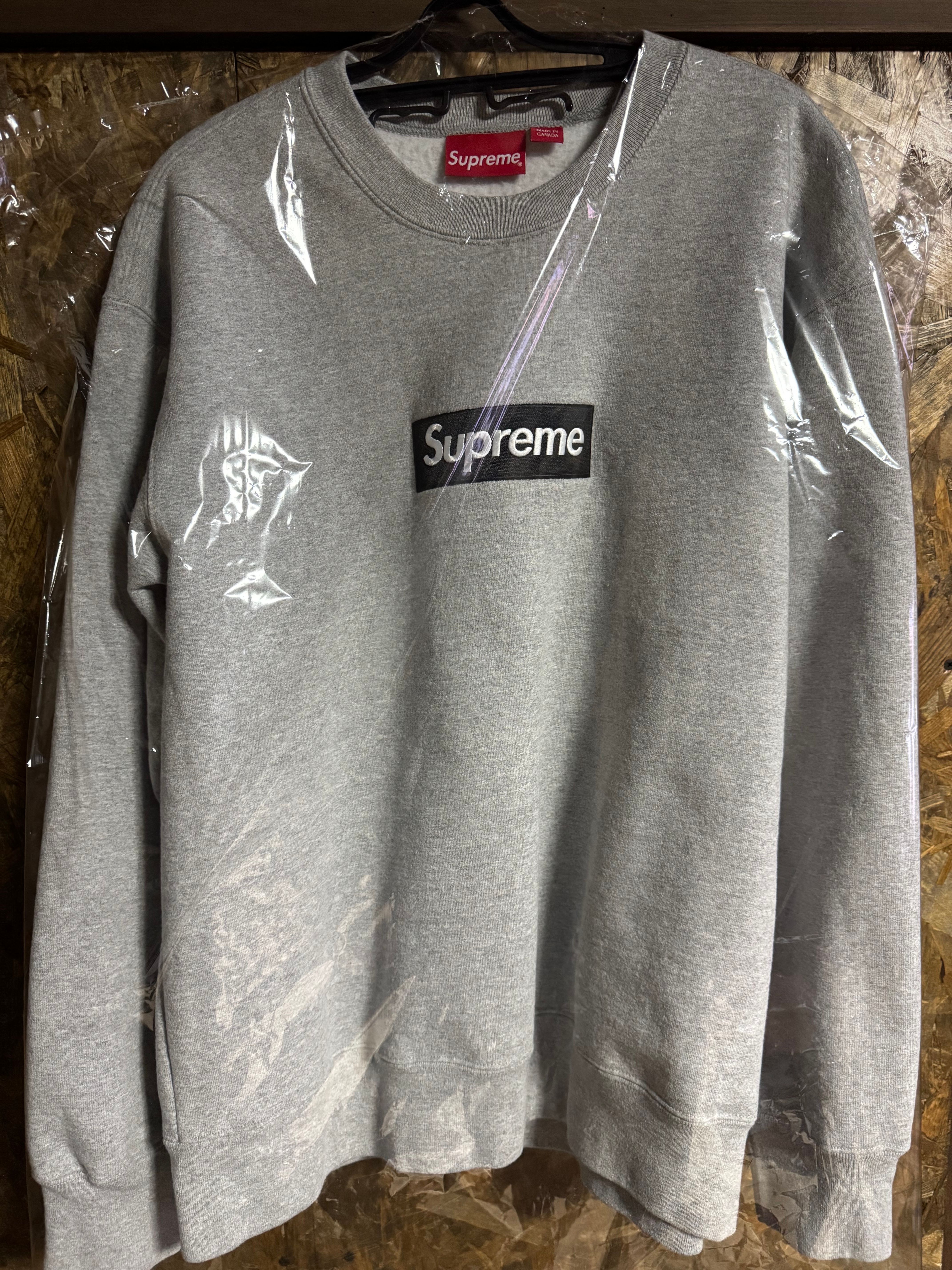 Supreme Box Logo Crewneck "Heather Grey" (22FW)