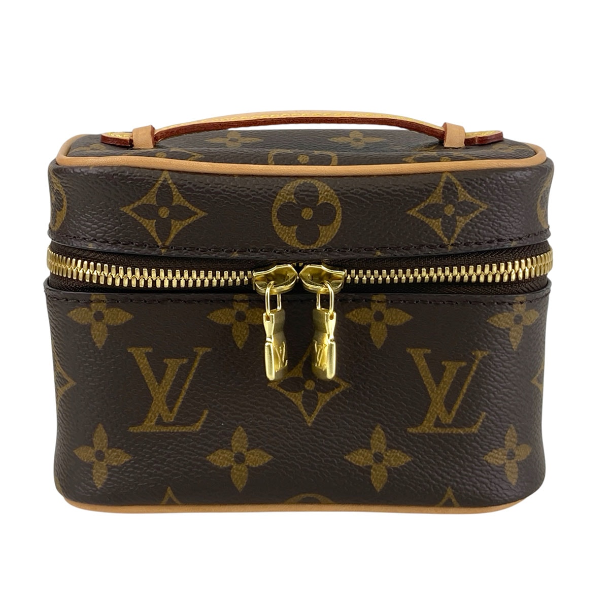 LOUIS VUITTON ルイ・ヴィトン ニース ナノ バニティ ポーチ ハンドバッグ M44936 モノグラム ブラウン  レディース【中古】