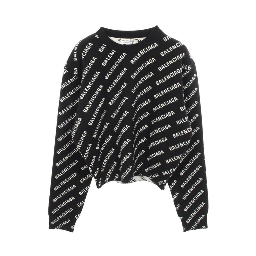 A (未使用に近い)】バレンシアガ BALENCIAGA ロゴ総柄 クルーネック A (未使用に近い)】バレンシアガ BALENCIAGA ロゴ総柄 クルーネック