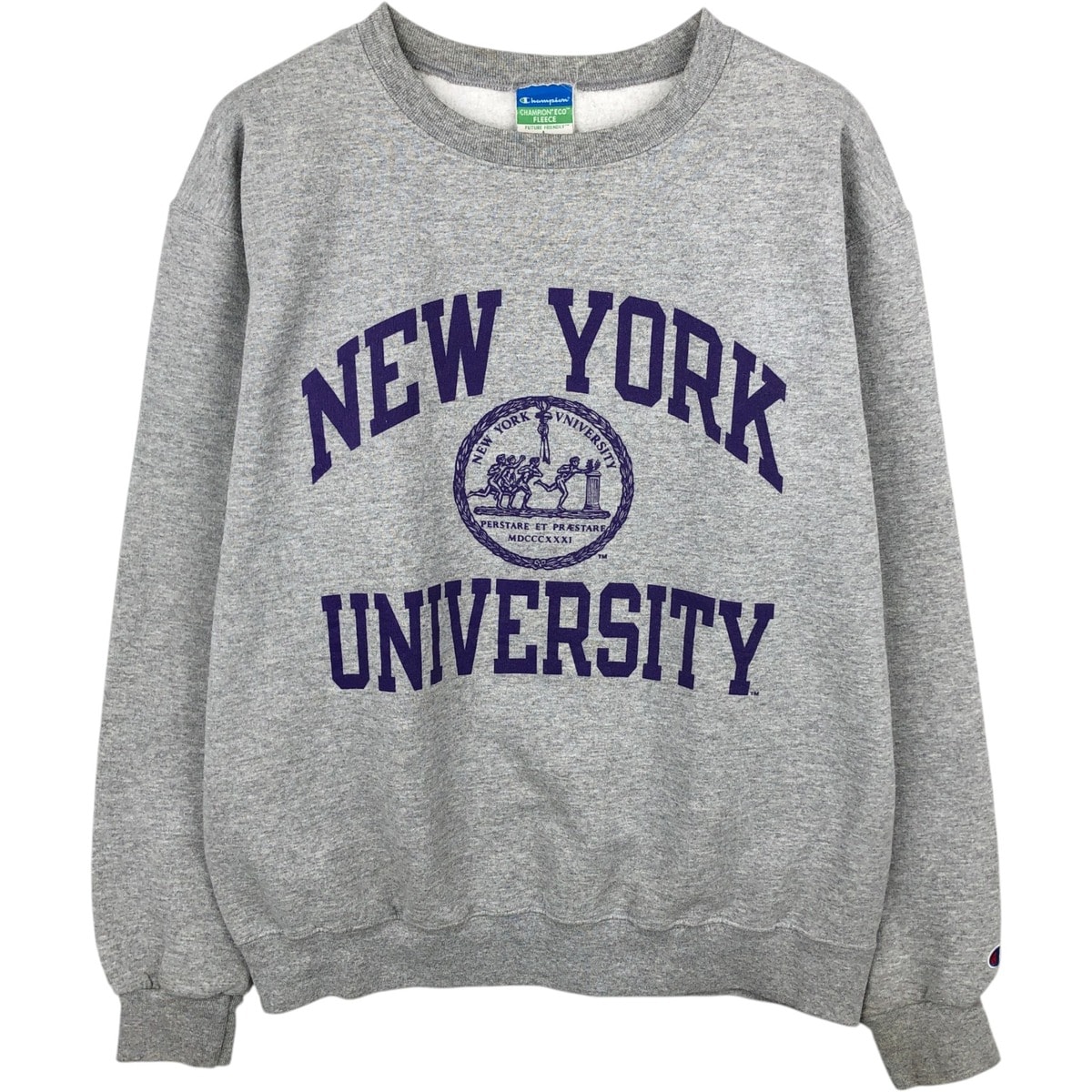 古着 チャンピオン Champion ECO FLEECE 3連プリント カレッジスウェットシャツ トレーナー メンズL相当/eaa650316