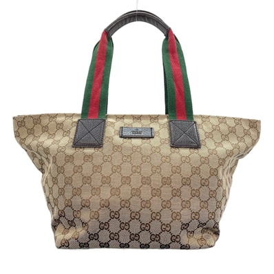 グッチ GUCCI GGキャンバス シェリーライン トートバッグ【中古】