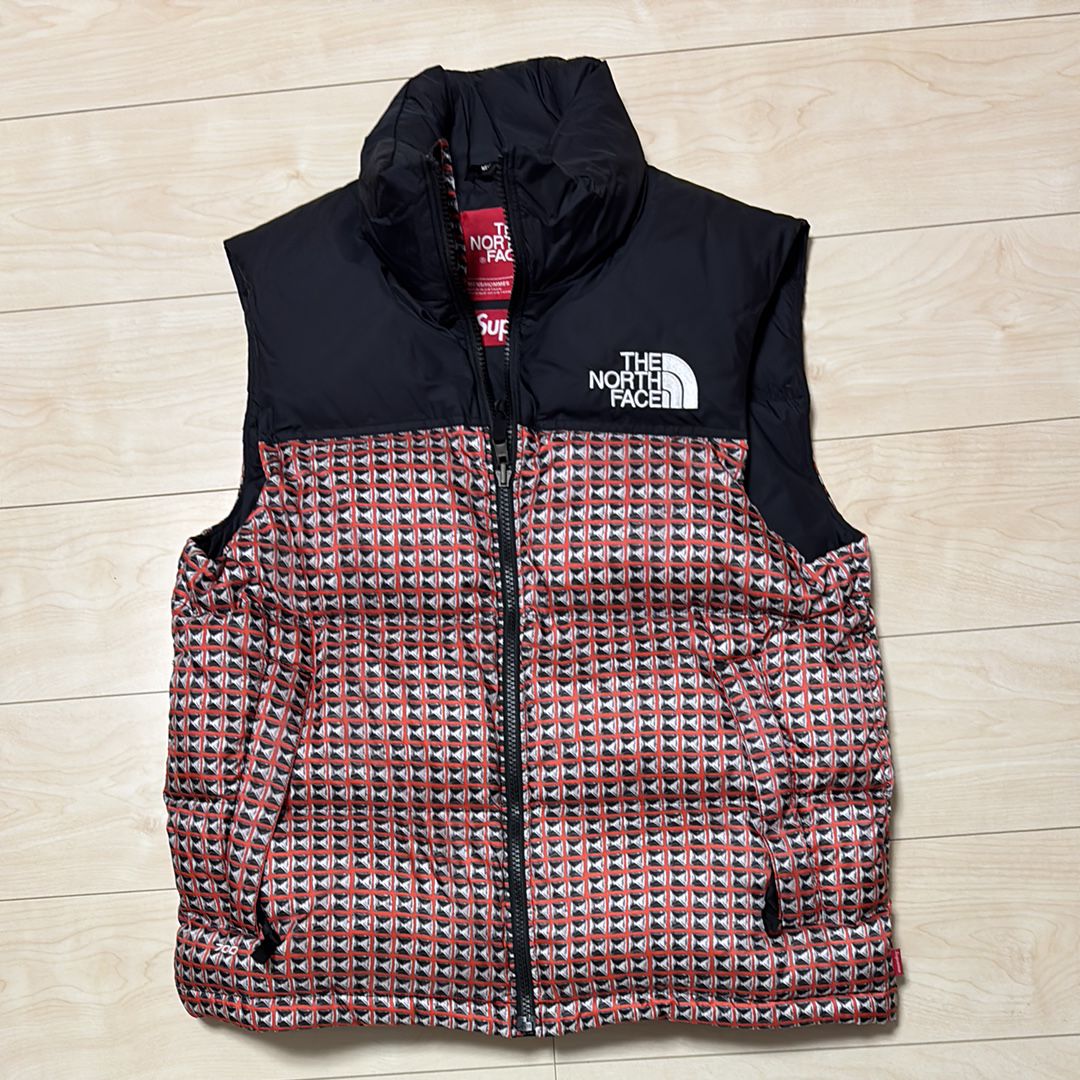 Supreme x The North Face Studded Nuptse Vest "Red"