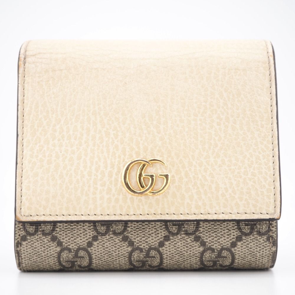 GUCCI GG Marmont Wallet "White"