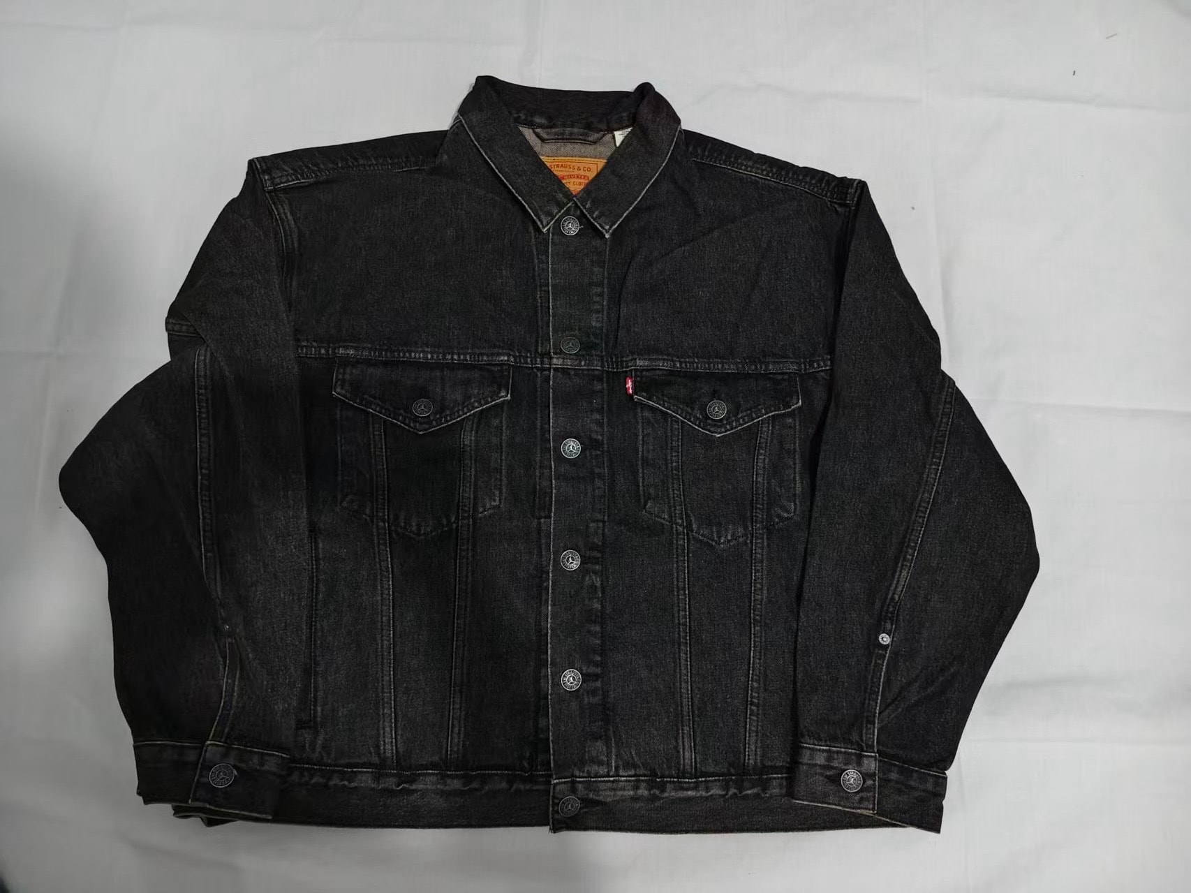 Nike Jordan x Levi's Type III Denim Trucker Jacket "Black Wash"
