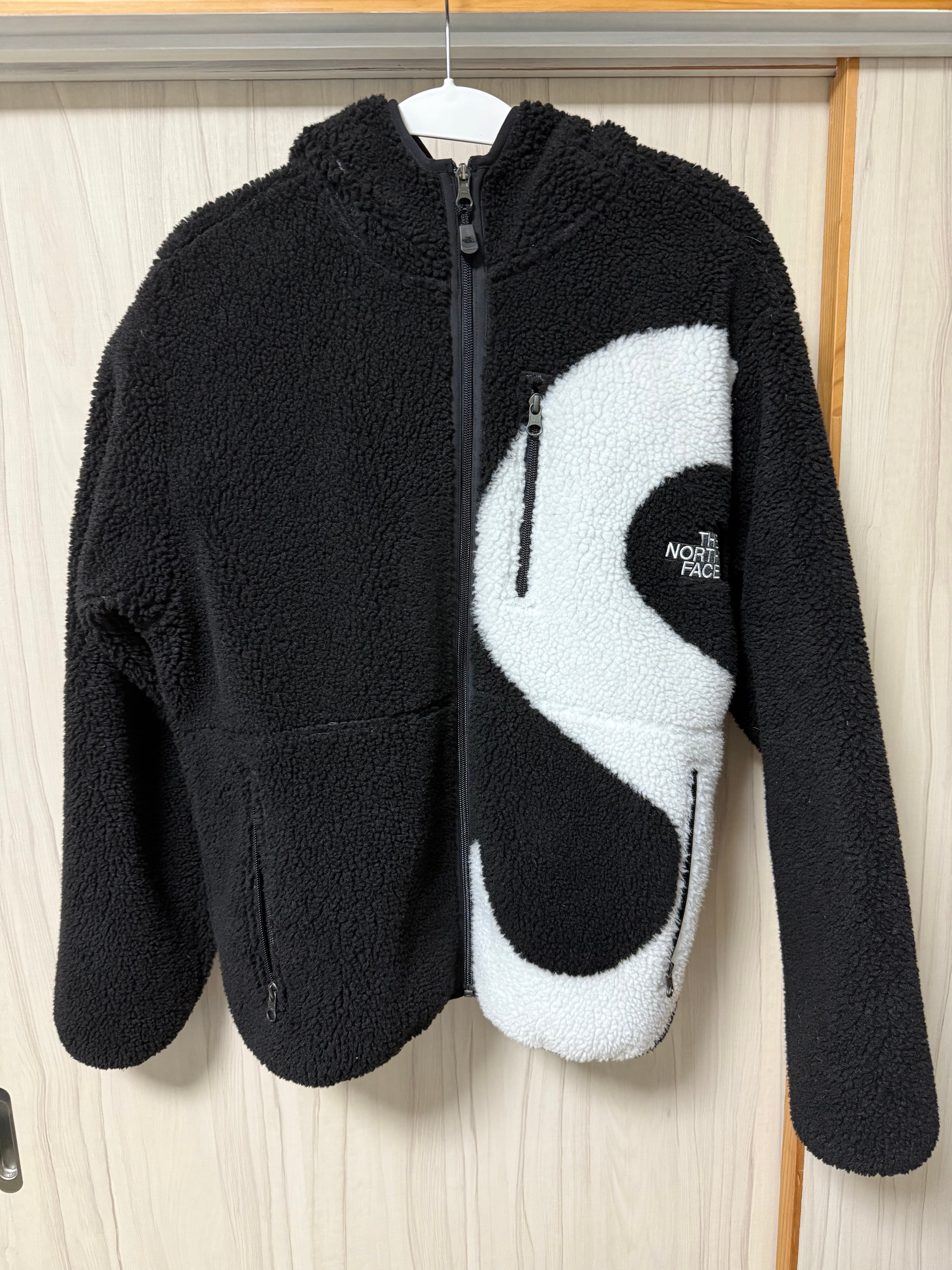 Supreme x The North Face S Logo Hooded Fleece Jacket "Black"