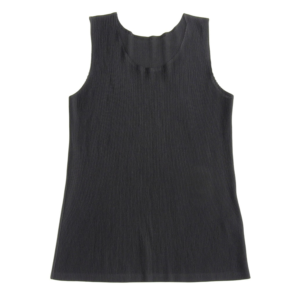 プリーツプリーズ プリーツ タンクトップ トップス レディース ブラック 03 PP55FK101 03