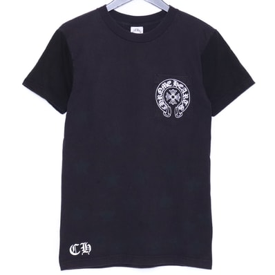 CHROME HEARTS オールド スター スクロールラベル ホースシューポケットTシャツ