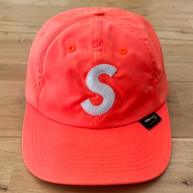 Supreme Cordura S Logo 6-Panel "Neon Orange"