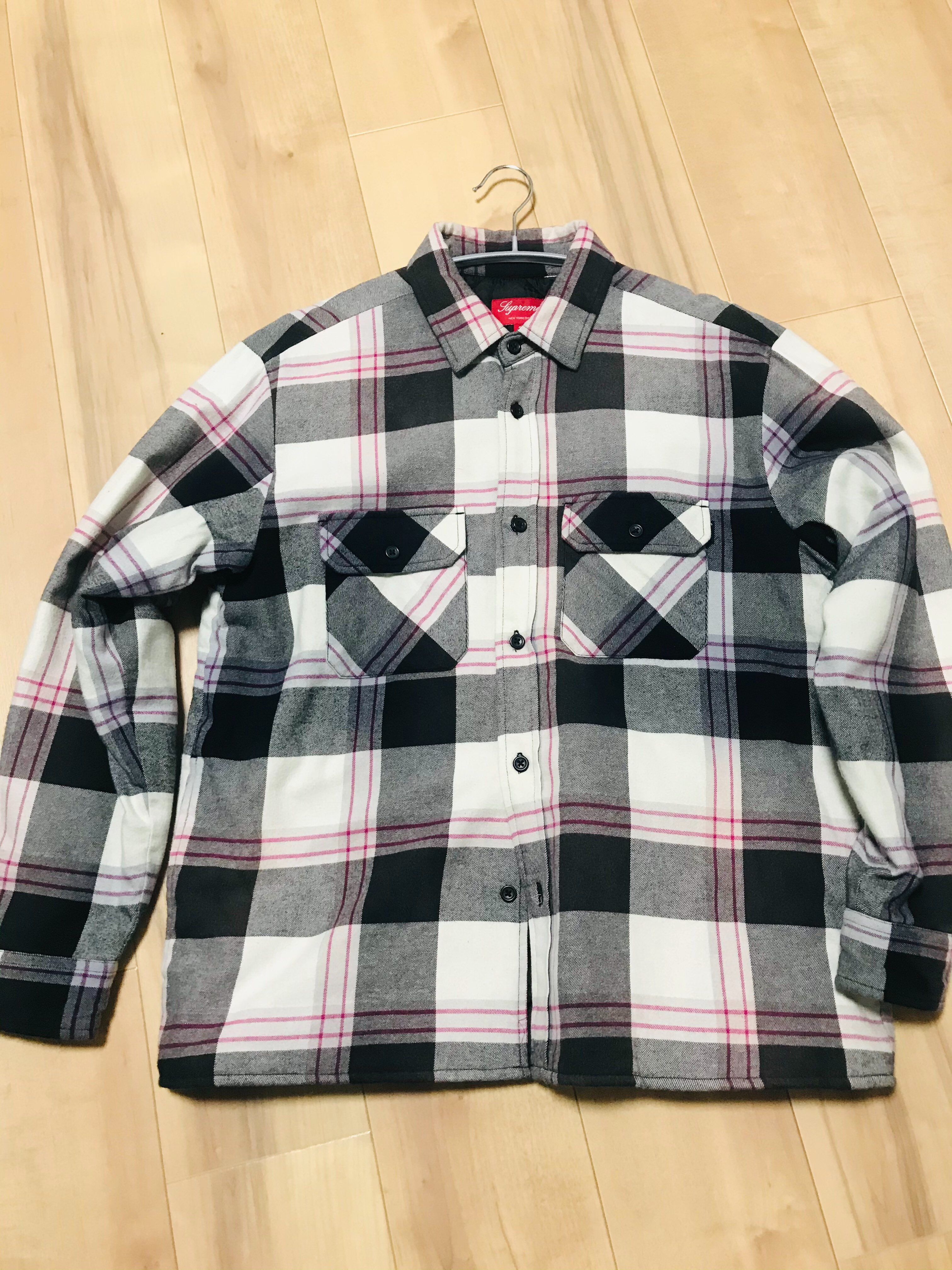 Supreme Quilted Flannel Shirt "White"