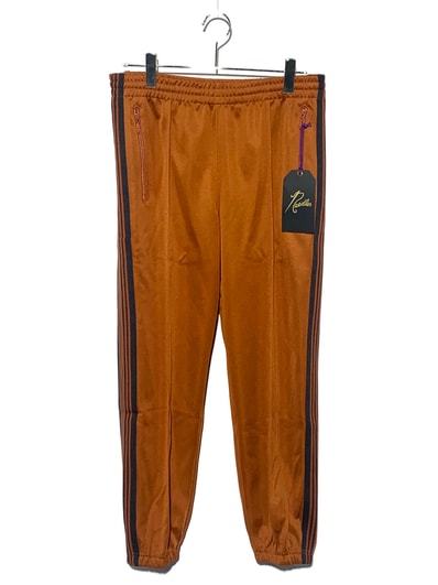 NEEDLES ZIPPED TRACK PANT POLY SMOOTH Brown